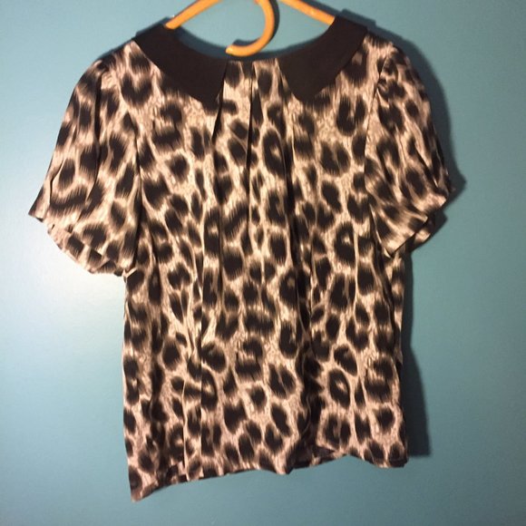Darling Leopard Print Blouse - Picture 1 of 7